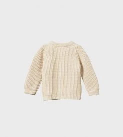 Baby + Child Nature Baby | Scout Cardigan | Oatmeal Marl Chunky Knit