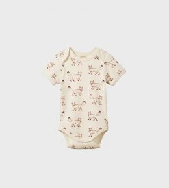 Baby + Child Nature Baby | Short Sleeve Bodysuit | Fox Print