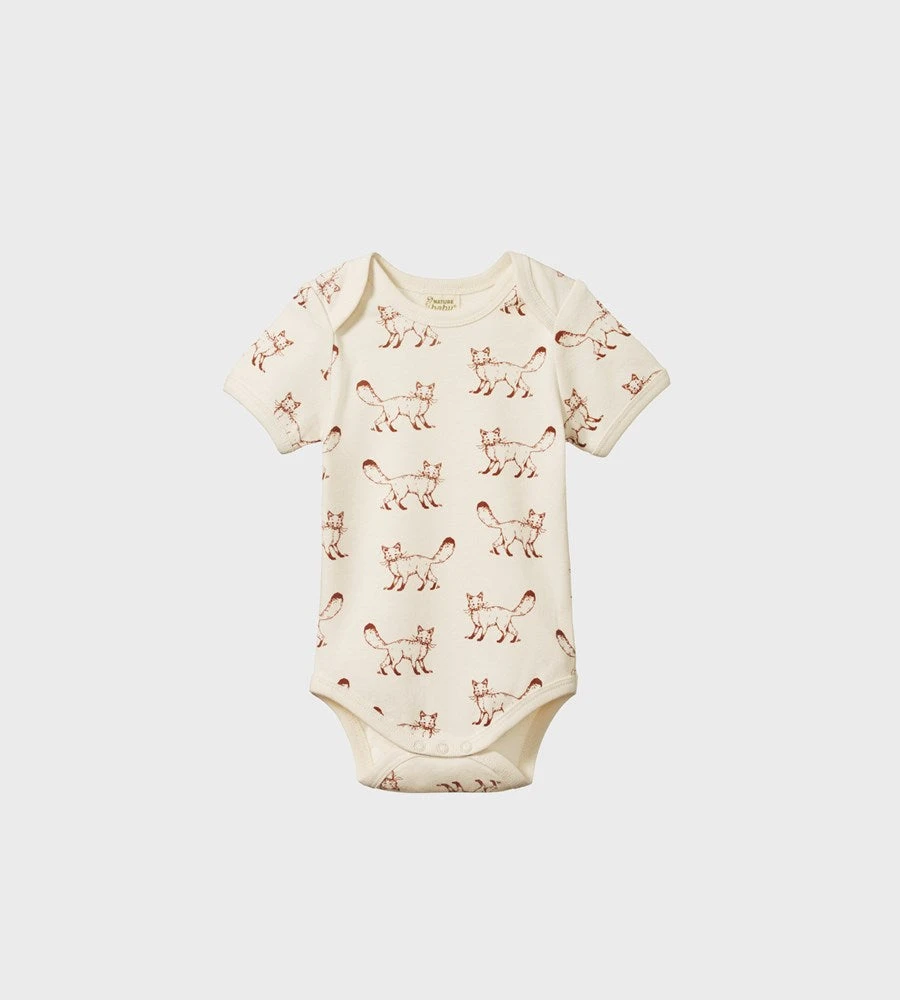Baby + Child Nature Baby | Short Sleeve Bodysuit | Fox Print
