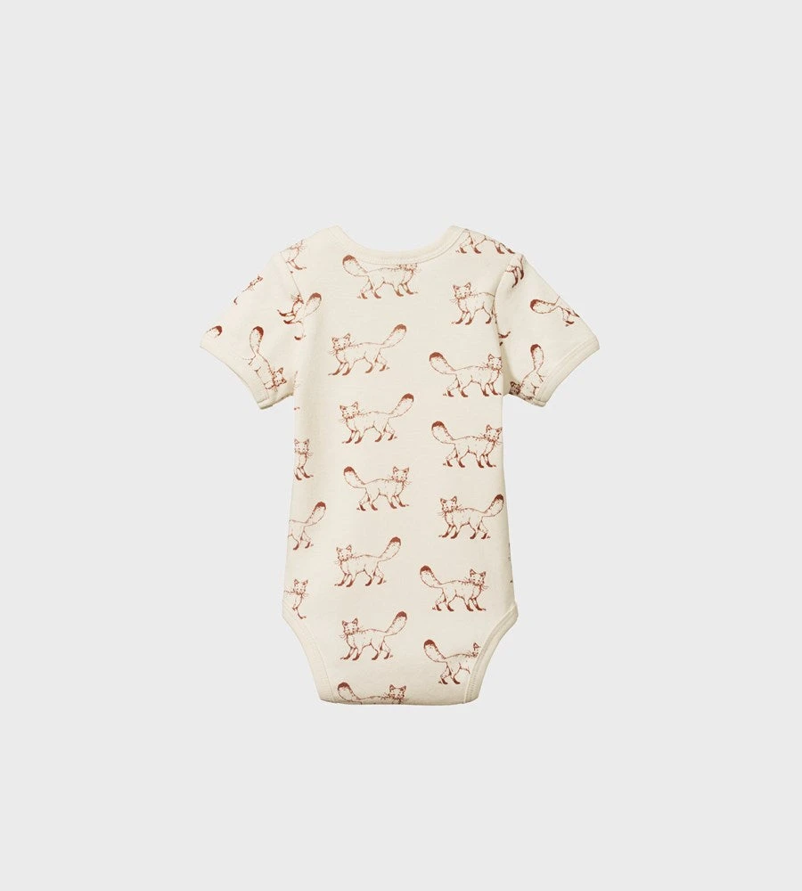Baby + Child Nature Baby | Short Sleeve Bodysuit | Fox Print