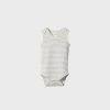 Nature Baby | Singlet Bodysuit | Grey Marle Stripe Baby + Child