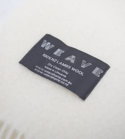 Weave Nevis Throw | Snow