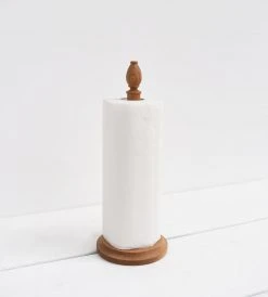 Creamore Mill Oak Kitchen Roll Stand Homewares
