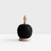 Heaven In Earth Homewares Oak String Tidy With Blade Cutter | Black String