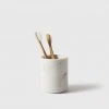 Citta Ora Marble Toothbrush Holder | White