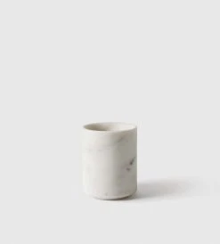 Citta Ora Marble Toothbrush Holder | White