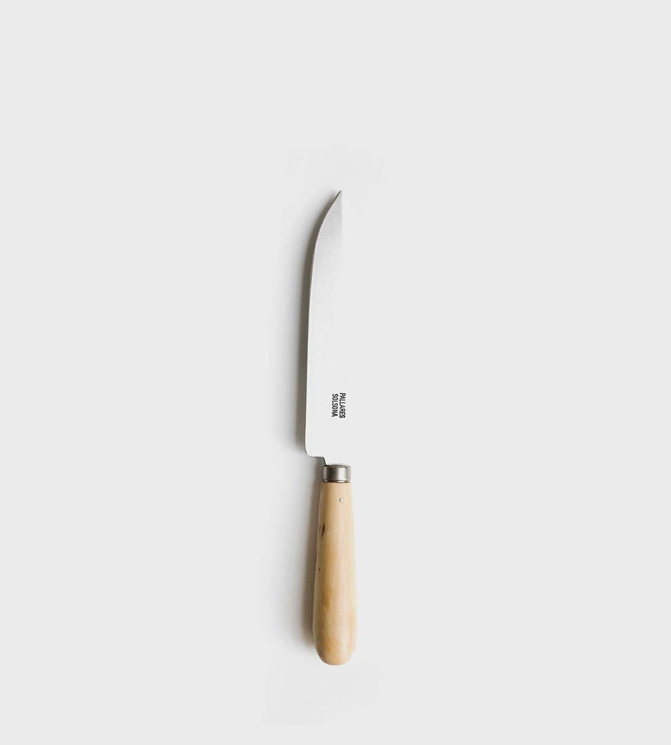 Pallares Solsona | Kitchen Knife | Boxwood | 15cm Carbon Steel Blade
