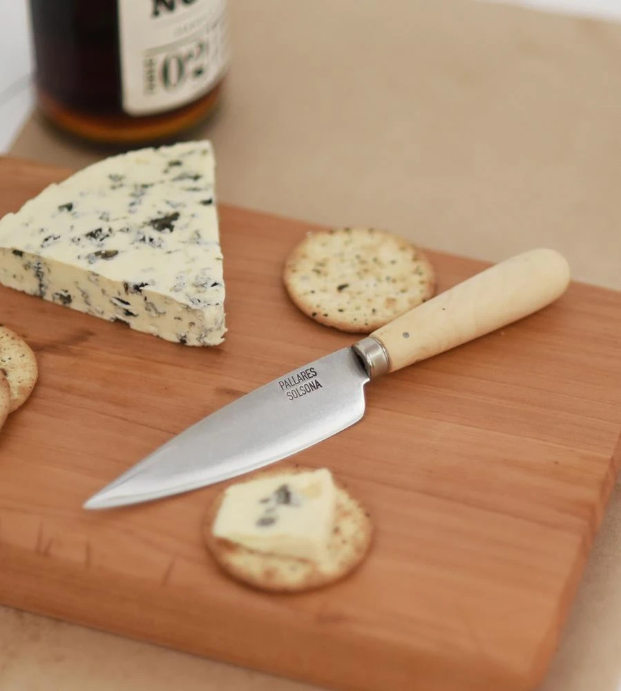 Pallares Solsona | Kitchen Knife | Boxwood | 10cm Carbon Steel Blade