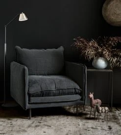Papaya Lucas Armchair | Black Homewares