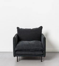Papaya Lucas Armchair | Black Homewares