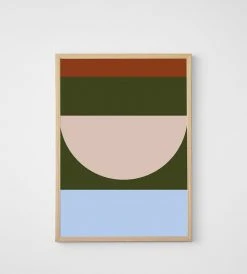 Coming Soon + Preorder Paper Collective | Half Circles IV Multi | Framed Print