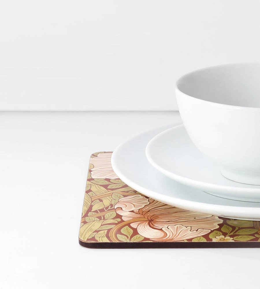 Pimpernel | Table Mat Set Of 6 | Red