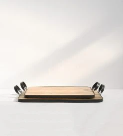 Father Rabbit Living Ploughman Board With Handles Homewares