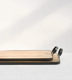 Father Rabbit Living Ploughman Board With Handles Homewares