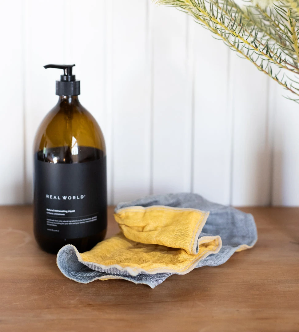 Father Rabbit Kitchenware Homewares R.I.B. Dishcloth | Tangerine