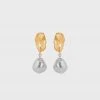 Released From Love | Cast Freshwater Pearl Drop Earrings 002 | Gold Vermeil With Sterling Silver