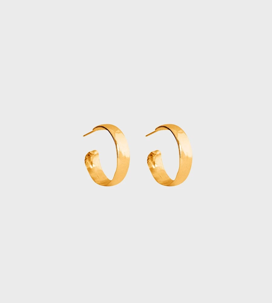 Fashion + Beauty Released From Love | Classic Hoops 009 | Gold Vermeil