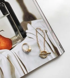 Fashion + Beauty Released From Love | Oversized Fob Bracelet | Gold Vermeil