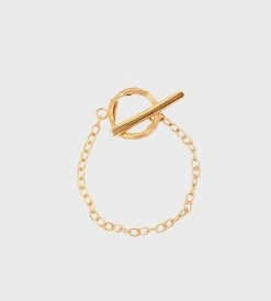 Fashion + Beauty Released From Love | Oversized Fob Bracelet | Gold Vermeil