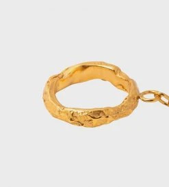 Fashion + Beauty Released From Love | Oversized Fob Bracelet | Gold Vermeil