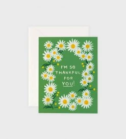 Gifting Rifle Paper Co. | Daises Thankful For You Card