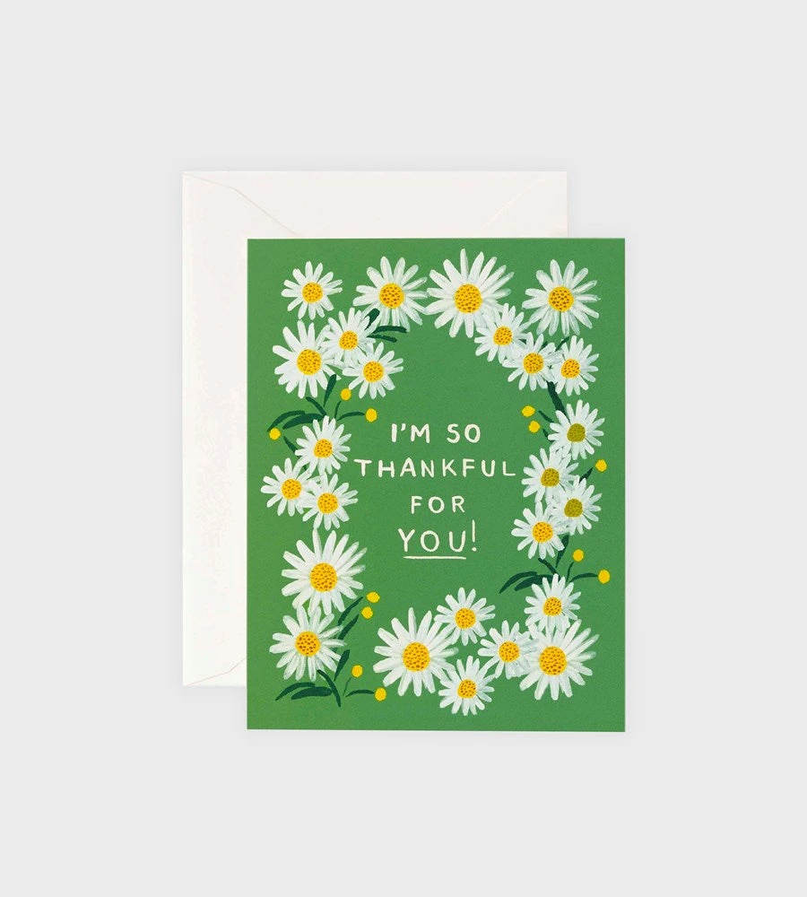 Gifting Rifle Paper Co. | Daises Thankful For You Card