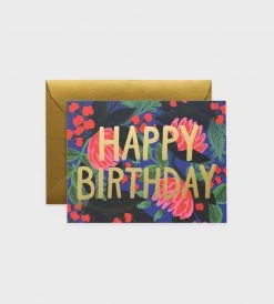 Rifle Paper Co. | Floral Foil Birthday Card