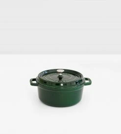 Staub New Arrivals Round Cocotte | Basil Green