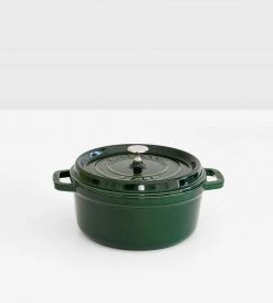 Staub New Arrivals Round Cocotte | Basil Green