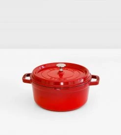 Staub Round Cocotte | Cherry Red New Arrivals