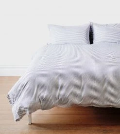 Homewares Seneca | Classic Ticking Stripe Duvet Set | Navy