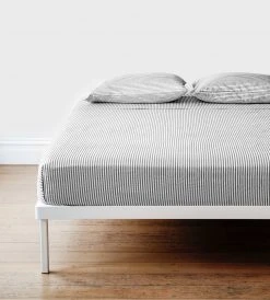 Homewares Seneca | Classic Ticking Stripe Sheet Set | Black