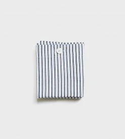 Seneca | Classic Ticking Stripe Standard Pillowcase Pair | Navy Homewares