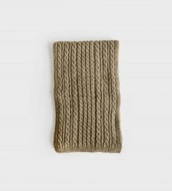 Sophie | Cosy Cable Scarf | Khaki New In Fashion