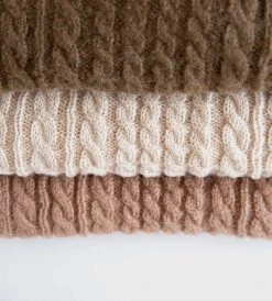 Sophie | Cosy Cable Scarf | Khaki New In Fashion