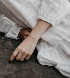 Sophie | Little Letter Bracelet | Gold Fashion + Beauty