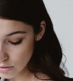 Fashion + Beauty Sophie | Little Letter Earrings | Gold