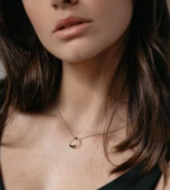 Sophie | Little Tort Necklace | Dark | Silver Fashion + Beauty