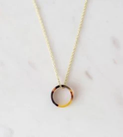 Sophie | Little Tort Necklace | Dark | Gold
