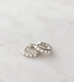 Fashion + Beauty Sophie | Mini Pearl Huggies