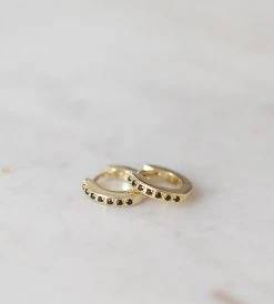 Sophie | Mini Rock Huggies Black