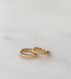 Fashion + Beauty Sophie | Mini Rock Huggies Clear