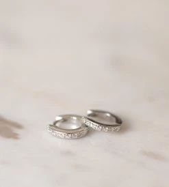 Fashion + Beauty Sophie | Mini Rock Huggies Clear