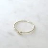 Sophie | Mini Rock Ring Clear | Gold