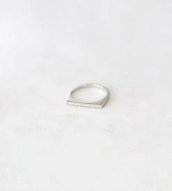Sophie | Sparkle Bar Ring | Silver Fashion + Beauty