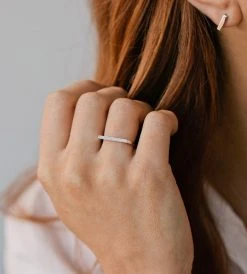 Sophie | Sparkle Bar Ring | Silver Fashion + Beauty