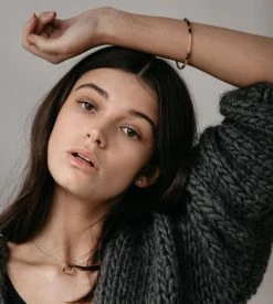 Fashion + Beauty Sophie | Tort Bangle | Dark | Small