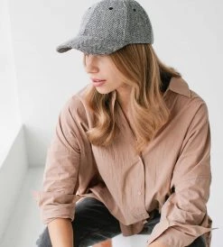 Sophie | Wool Cap | Herringbone