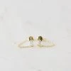Fashion + Beauty Sophie | You Rock Chain Stud Earrings | Gold