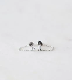 Sophie | You Rock Chain Stud Earrings | Silver